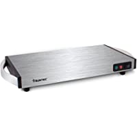 SUNTEC Placa electrica portatil para comida | Calentador electrico de platos | Bandeja calienta plato ideal para la…